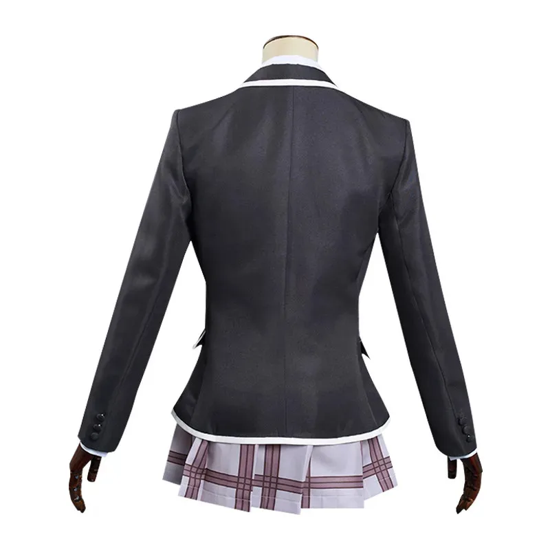 

New 2025 Anime High Rise Invasion Mayuko Nise Cosplay Costume Blonde Wig Tenkuu Shinpan School Girl Uniform Skirt Set Women ❤❤dd