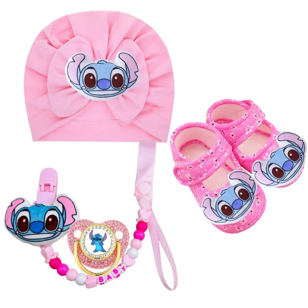 2026 Baby feeding gift set newborn mouth play gift baby chain clip baby hat newborn shoes baby feeding 0-6M view 3