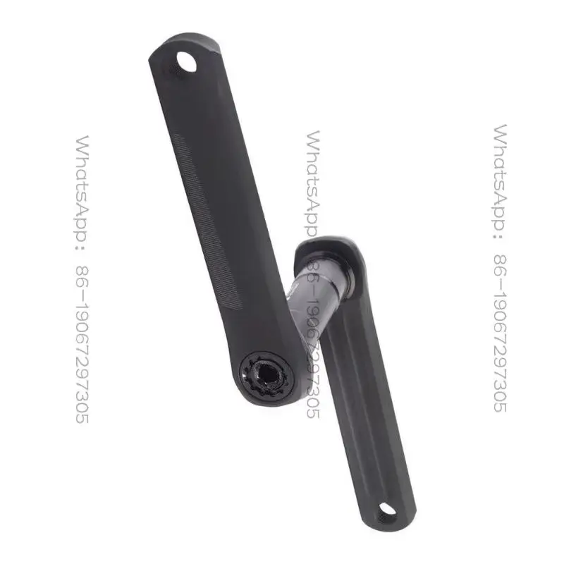 Bicycle carbon fiber crank tooth plate shaft integrated disc can be installed power meter
