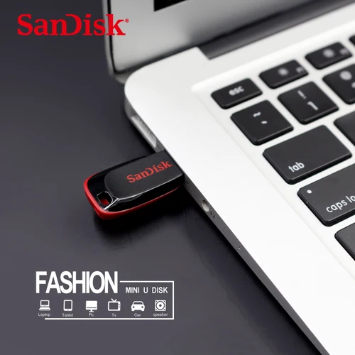 Imagen 2 del producto SanDisk CZ50 USB2.0 Pendrive 32GB 16GB 64GB unidad Flash USB Pen Drive U disco Mini unidad Flash Cruzer Blade 100% Original