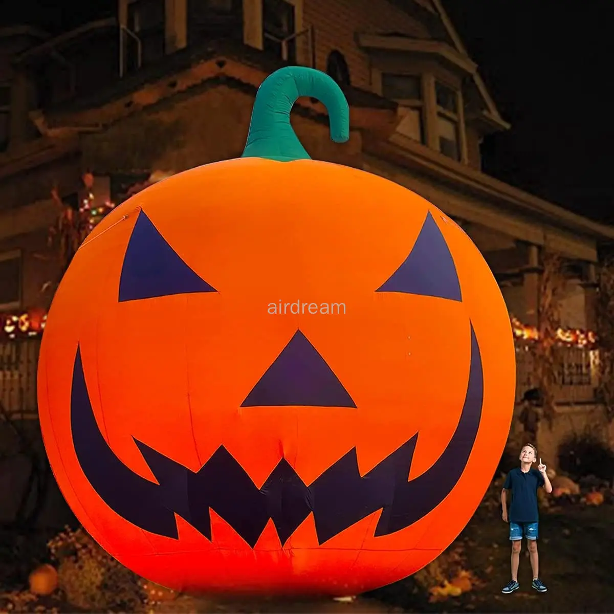 Citrouille Gonflable avec Souffleur, Décorations d\'Halloween en Plein Air, Grande Fédération 20/26/33