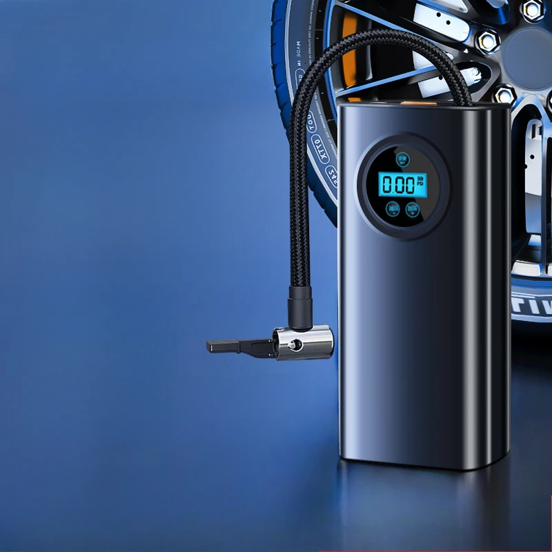 مضخة نفخ السيارة اللاسلكية المحمولة شاشة ديجيتال محمولة عالمية Quota التضخم مراقبة ضغط الإطارات المضادة للتجميد