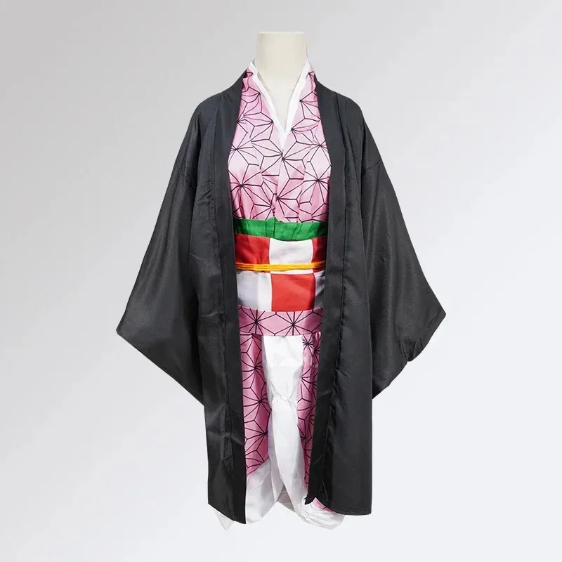 كامادو Nezuko تأثيري حلي انمي ياباني كرنفال حفلة الكبار موحدة فتاة هالوين زي للأطفال الأطفال