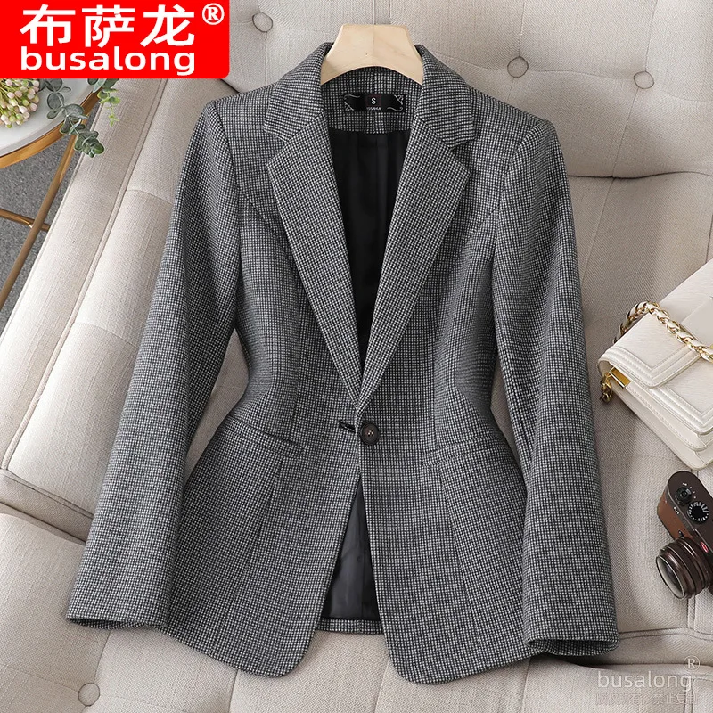 Neue Stilvolle Mode Anzug Casual frauen Langarm Professionelle Blazer Formale Jacke Workwear8825