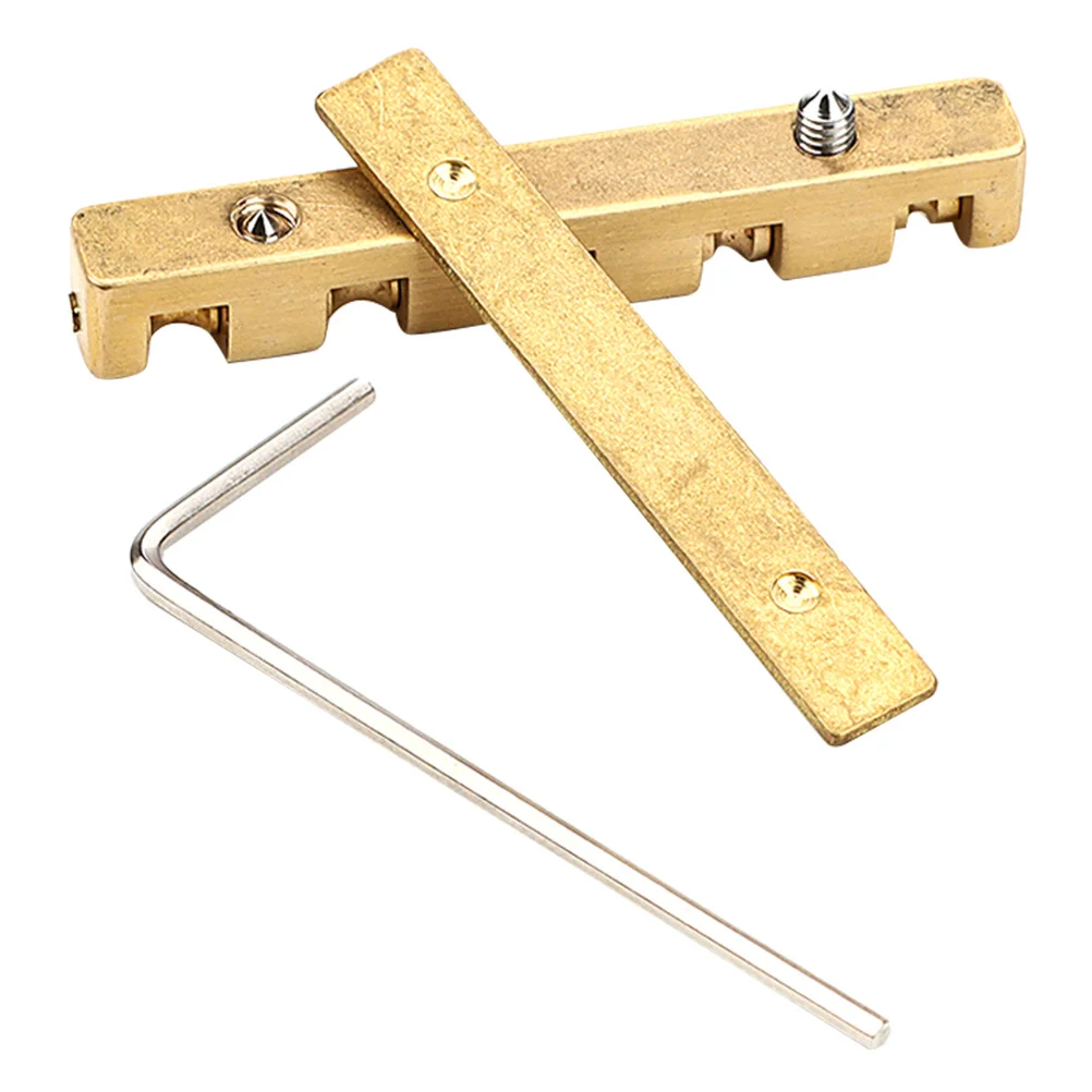 

1 Set Professional String Nuts Brass String Nuts For Guitar Bass Violin Replacement Saddle Bridge Parts Tone Upgrade Accessory