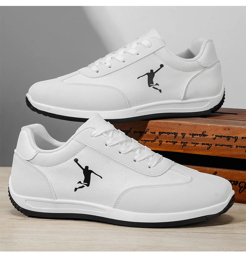 Herrenschuhe, trendige Frühlings- und Herbstschuhe, neue Modelle für den internationalen Markt, weiße, schwarze und rote Sneaker, atmungsaktive Herren-Freizeitschuhe mit weicher Sohle und niedrigem Schaft, vielseitig einsetzbar. – Detail 17