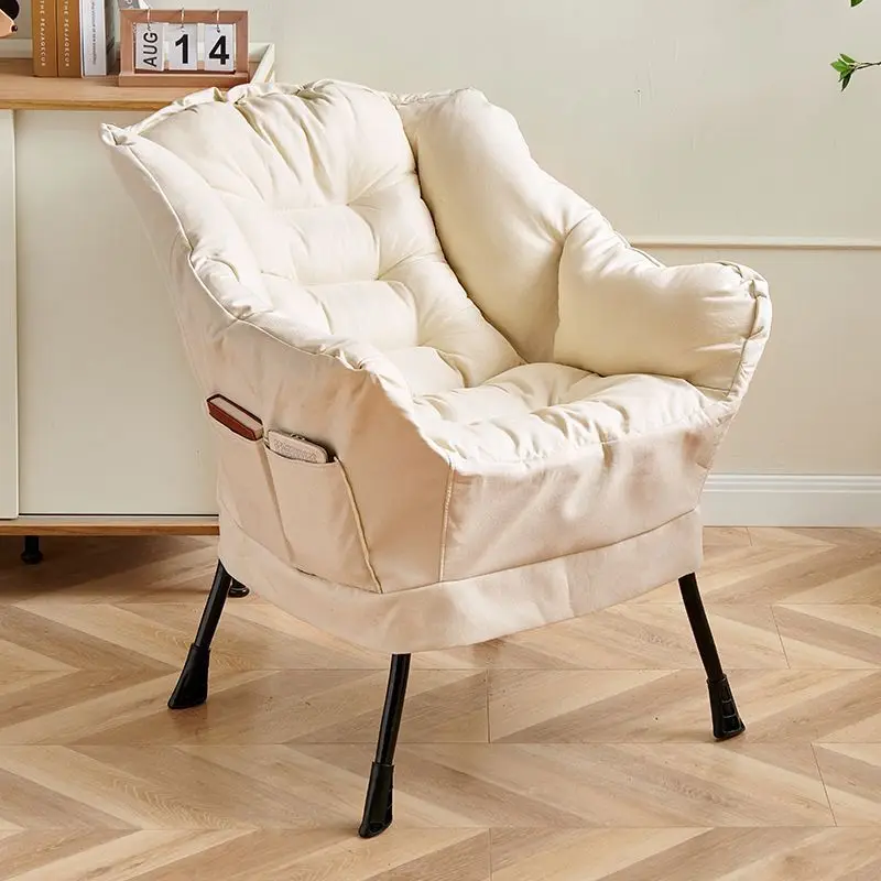 

Современный минималистичный стул-мешок, дышащий роскошный одноместный диван-кресло для домашнего офиса, тканевый стул для отдыха