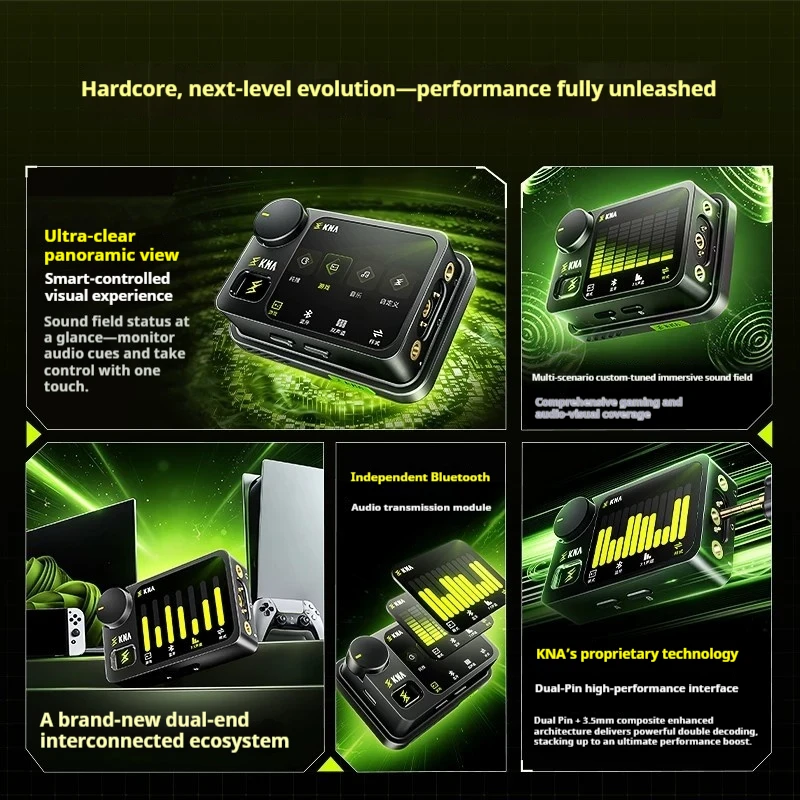 KNA Optical Realm Pro Visual Gaming Sound Card USB DAC Decoder,1.95
