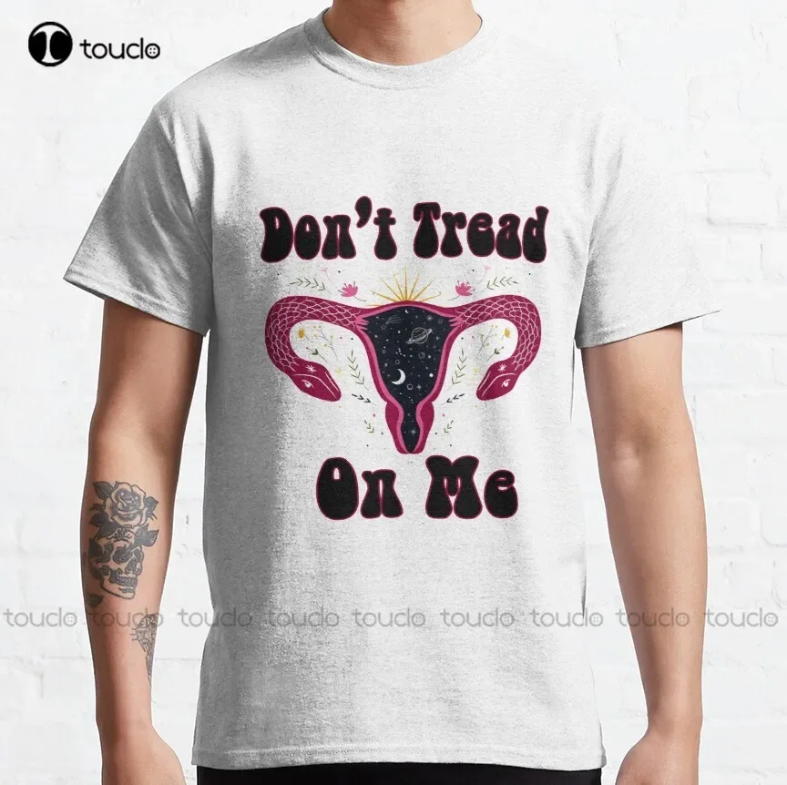 Don'T Tread On Me Uterus Pro Choice, My Uterus My Choice Classic T-Shirt Womens Tshirts Outdoor Simple Vintag Casual T Shirts