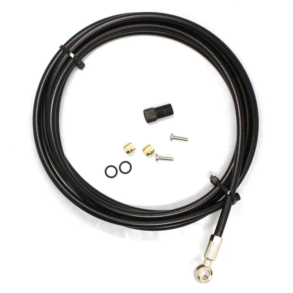 1 Set For Shimano BH90 System Line Pipe 2m Brake Hose Kit Bike 2x Sealing Rings Banjo Bicycle Replacement Accessories