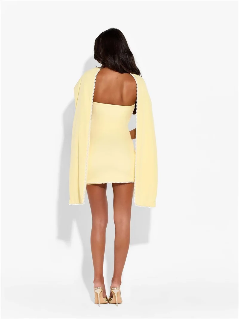 pearls-yellow-prom-dress-with-scarf-sexy-strapless-sleeveless-short-mini-party-gown-holiday-formal-wedding-birthday-evening-robe