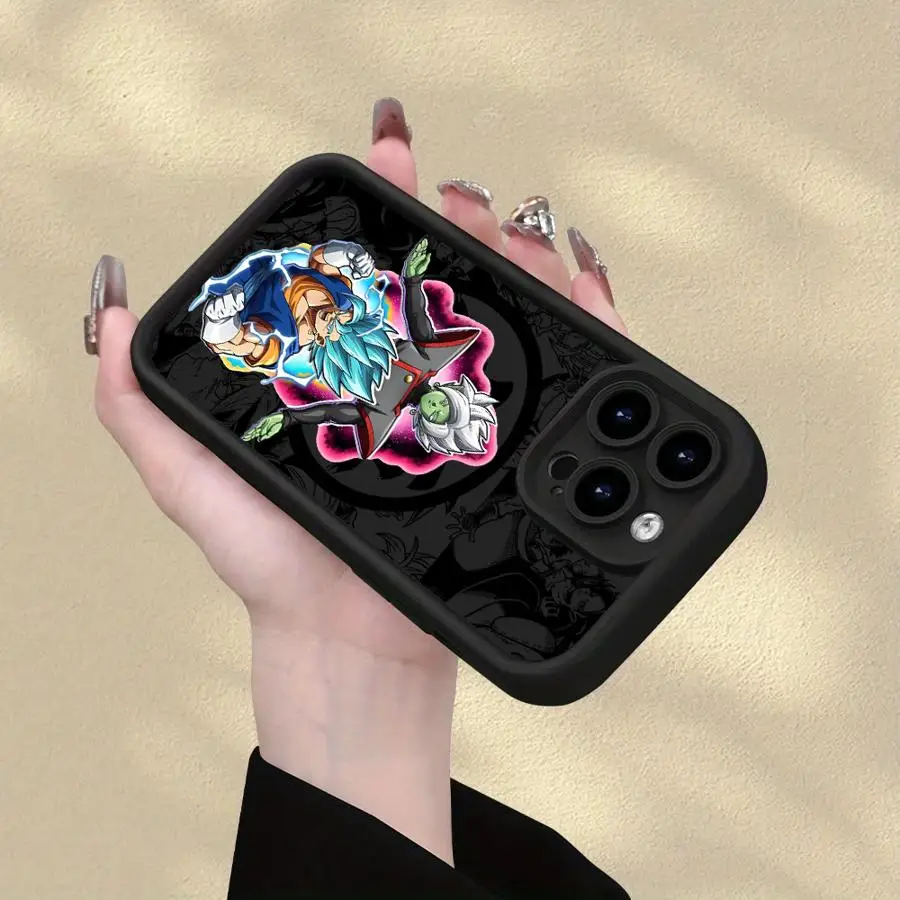 เคสโทรศัพท์สำหรับ iPhone 15 16 14 Plus 17 Air XR 13 12 11 Pro Max XS Max 16e แบบนิ่ม ลายดราก้อนบอล โกคู ซามาสสุดเท่