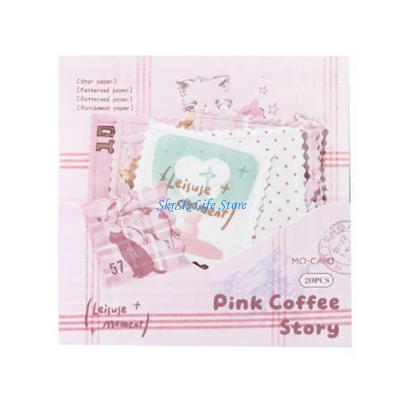E65E Embossed Sticker For Scrapbooking and Journaling With Friendly Paper Materials