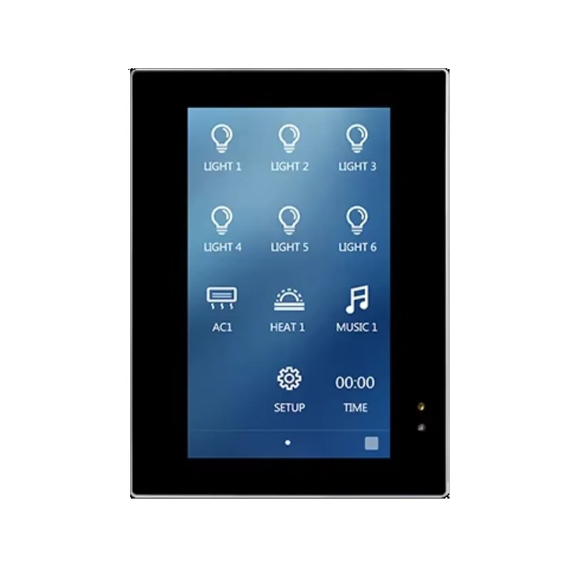Plastic material 4.3 inch automatic environmentally friendly touch screen smart switch module KNX smart home system