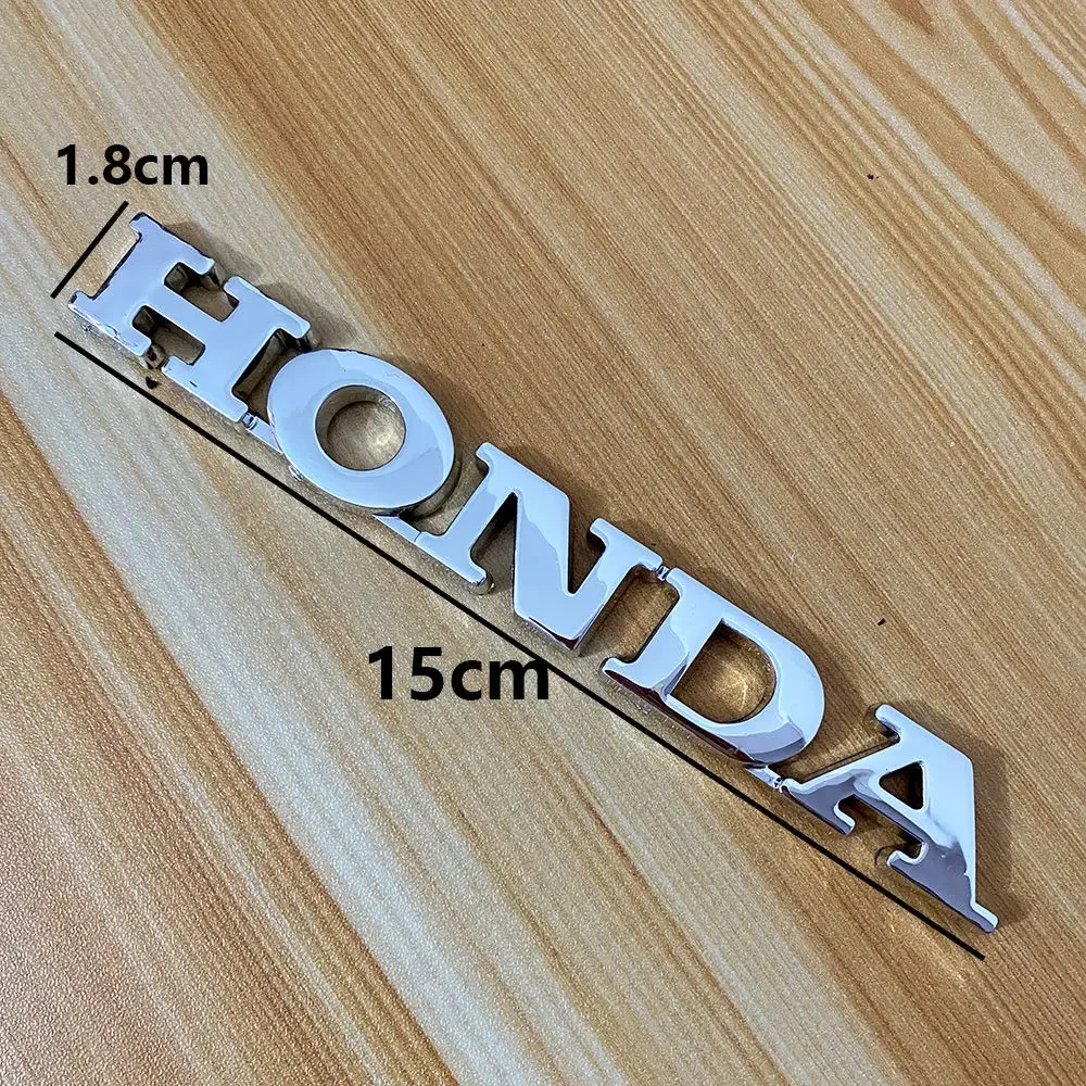 Adatto per la modifica della motocicletta Honda, adesivo per logo per auto in plastica galvanica Etichetta per lettera di coda per auto Adesivo per moto