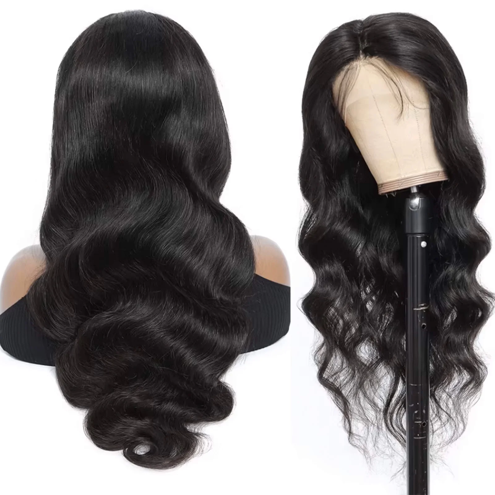 قاعدة الحرير 5x5 ''إغلاق شعر مستعار شعر بشري لعذراء حقيقي الحرير العلوي الجسم موجة الدانتيل أمامي خط الشعر الطبيعي قبل قطعها للنساء #4