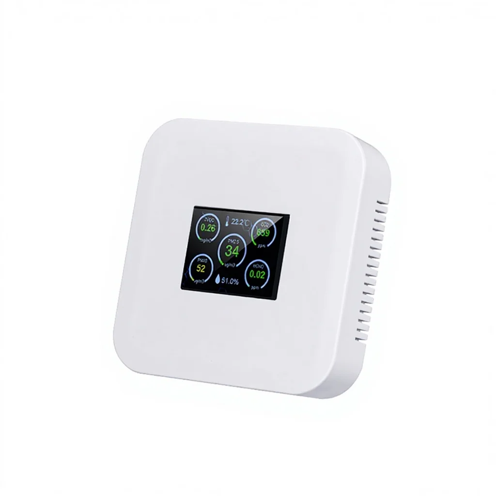 IAQS007Z High Accuracy Multi-parameter Atmospheric Environment Online Detector Temperature Humidity Air Pressure VOC CO2 O2 Air