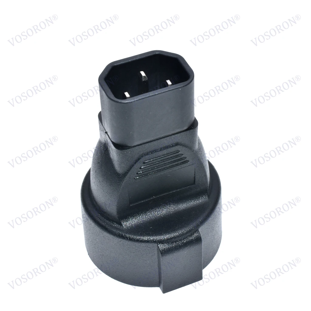 Czarny PVC Miedź Rosja Korea Ukraina Francja Hiszpania Belgia Polska kraje UE 4.8MM Gniazdo żeńskie na wtyk męski C14 konwerter — zdjęcie produktu 5
