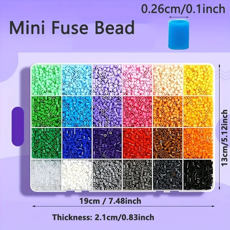 

96 Colors Hama Beads 2.6mm | Creative Handmade Iron Beads Materials