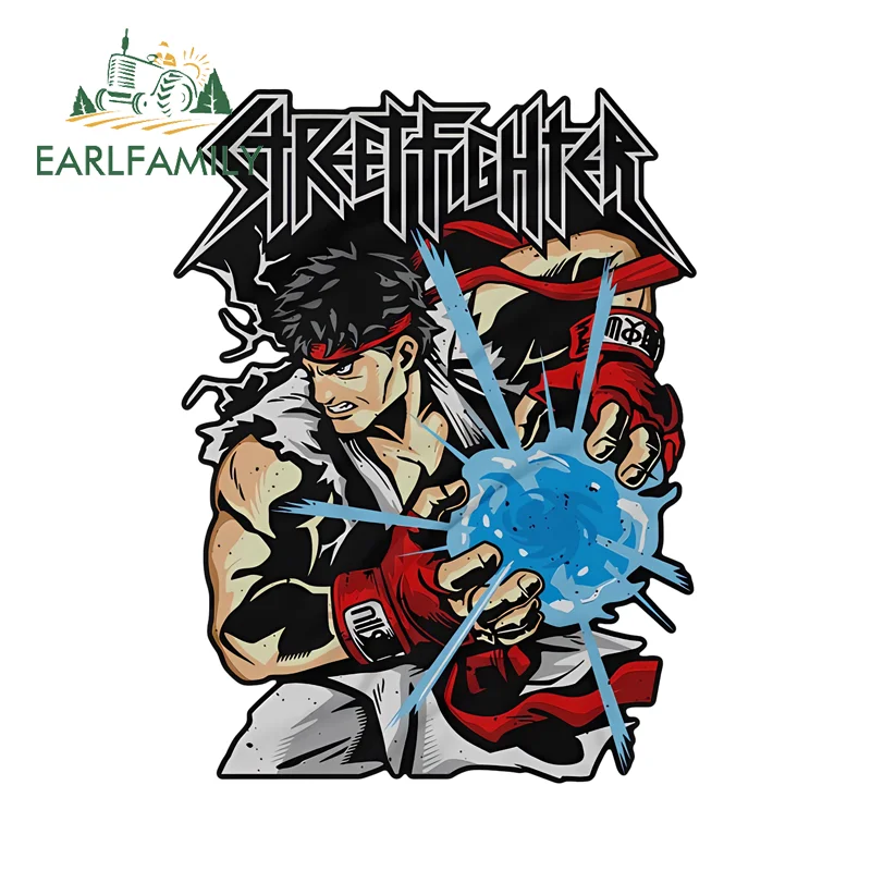 

EARLFAMILY Fighter Game Alpha Ryu Game Stickers Attrtative Racing Drifting Decal Interesting Printing Car Door Protector