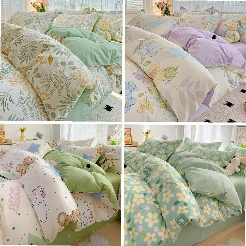 2025 New Model 12868 All-cotton Single Quilt Cover Printed Skin-friendly Quilt Cover Breathable Bedding 160x210 220x240