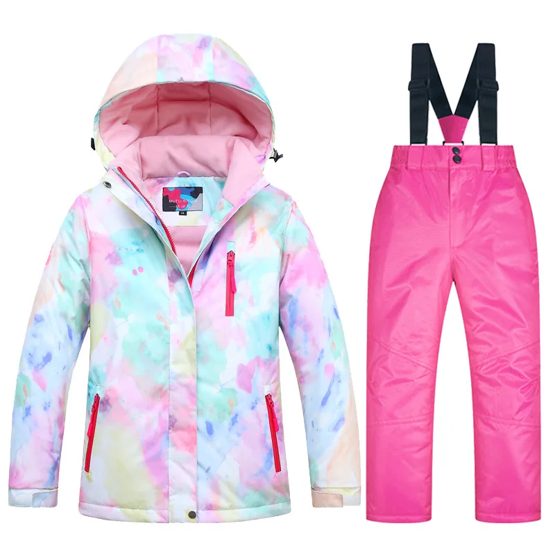 

Children's Snowboard Suits,Windproof Waterproof Warm Kids Ski Suit,Girls Boys Winter Skiing Wear,Sports Snow Jacket + Bib Pants