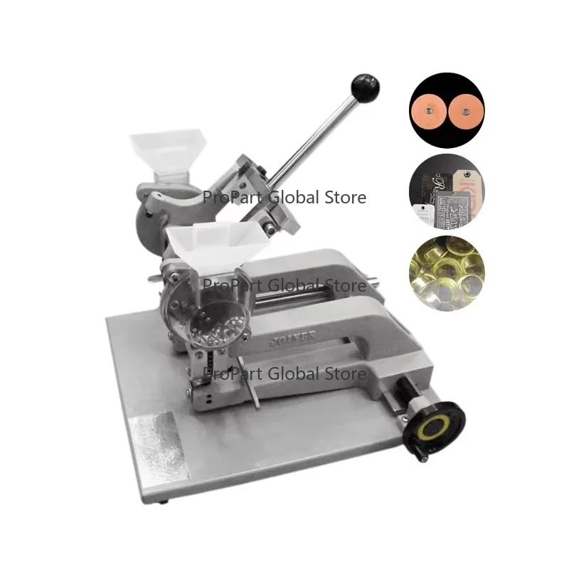 Two Head Manual Eyelet Machine Double Head Curtain Eyelet Machine Hand Operated Eyelet Making Machine for DIY Crafts