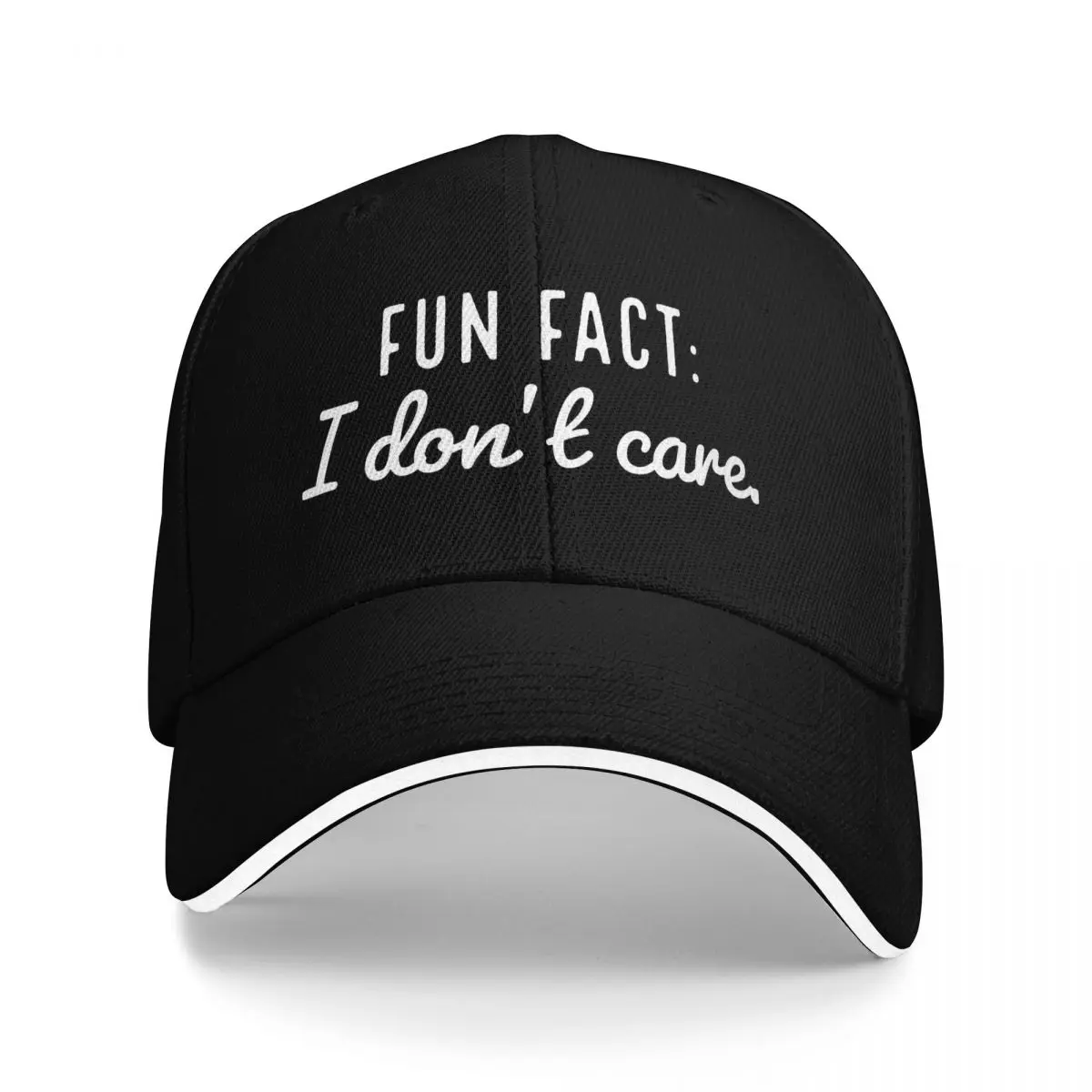 Baseball Caps Fun Fact I Don't Care Funny Vintage Graphic Men Women Sport Spring Caps