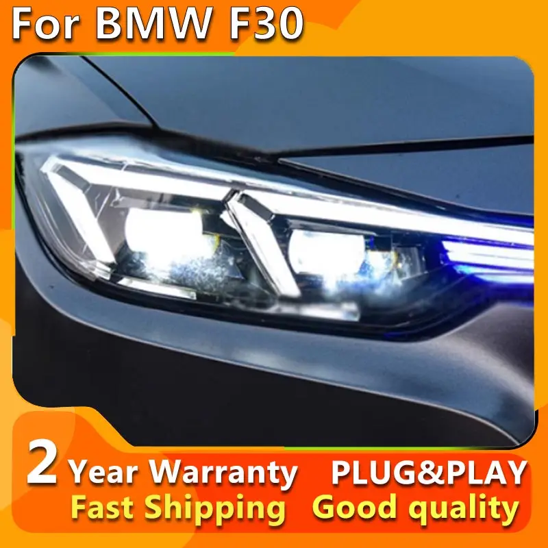 1 Pair LED Headlights Assembly for BMW F30 F35 3 Series 2013-2018 Plug and Play with LED DRL Dynamic Turning Front Headlight