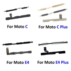 For Motolora Moto C E4 Plus Phone Compatible New Power Volume Button On Off Key Flex Cable Part