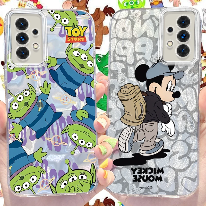 

Disney Mickey Alien Reflective Phone Case for Samsung Galaxy A31 A30 A24 A23 A22 A21S A14 A13 A12 4G 5G A05 A05S A03 Hard Cover