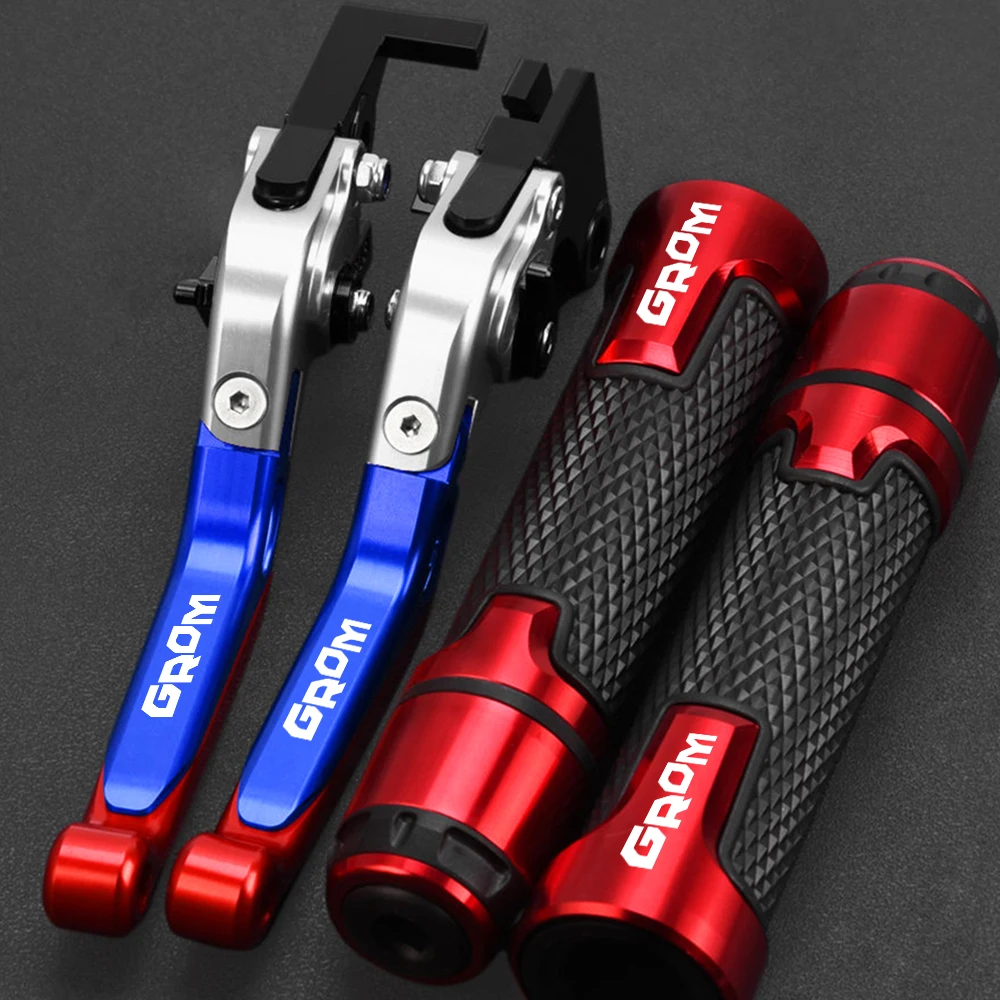 

FOR HONDA MSX125 GROM MSX 125 2013- 2021 2020 2019 2018 2017 Motorcycle Adjustable Brake Clutch Levers Handlebar grips 2023 2022