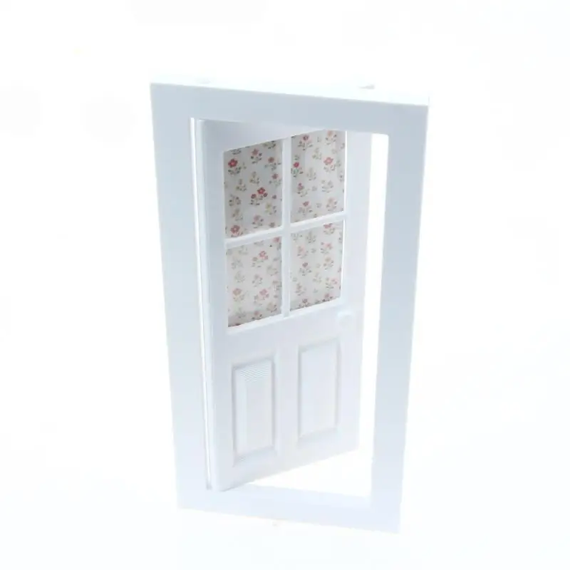 1:12 Dollhouse Miniature DIY Plain Door Durable Dolls House Furniture Accessories Model Toys Dollhouse Decoration