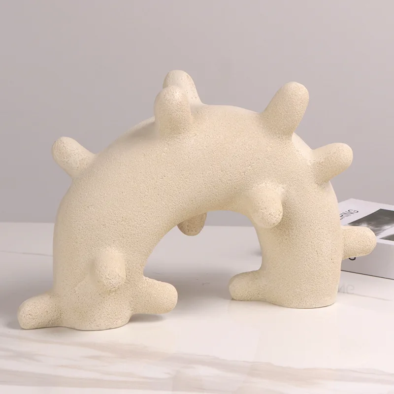 

Простой и современный многократный орнамент из смолы в горошек, модель комнаты, офис продаж, гостиная, столовая, вход, мягкое украшение