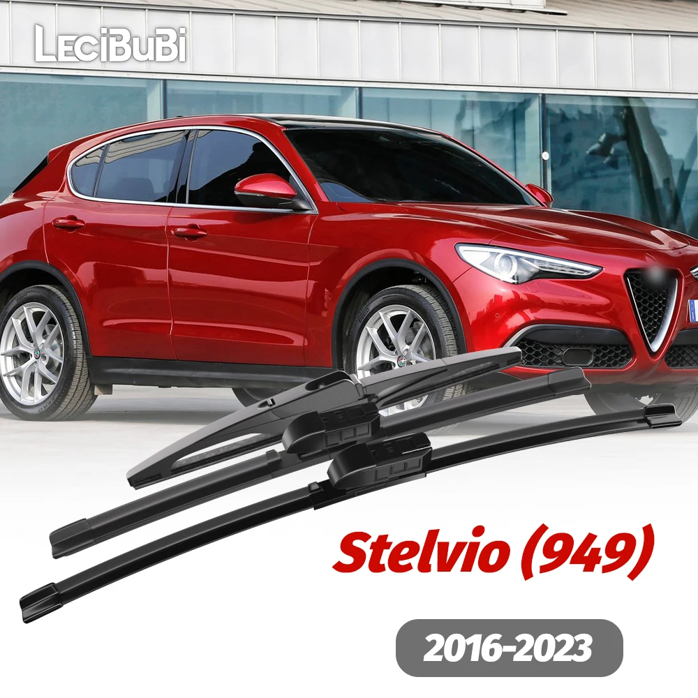 

1set Front & Rear Windshield Wiper Blades Windscreen Wipers For Alfa Romeo Stelvio 949 2016-2023 2017 2018 2019 2020 2021 2022
