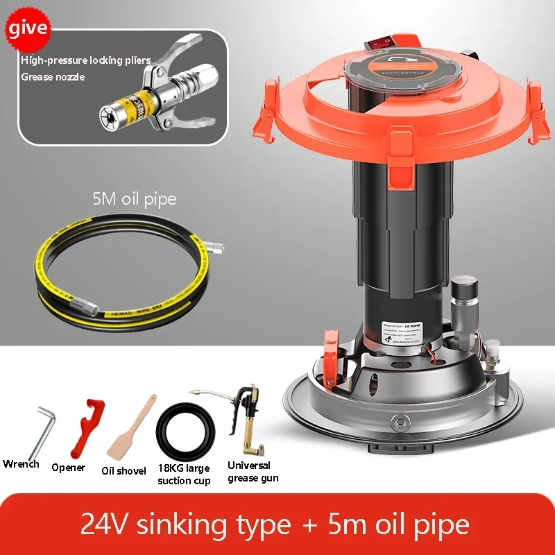 Electric Butter Machine 24V220V High-Pressure Butter Gun Excavator Dedicated Fully Automatic Oiler Lubricating Grease Pump