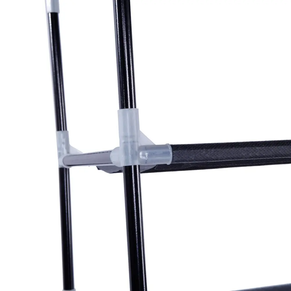 10-Tier Non-woven Fabric & Steel Shoe Rack 100cm Large Capacity Closet Floor Entryway Organizer, Customized