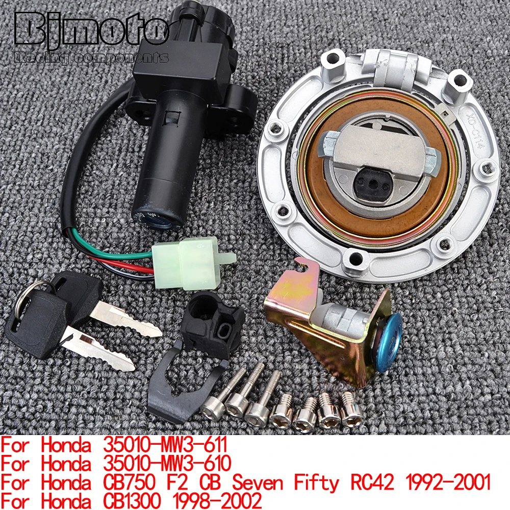 

CB 750 1300 Fuel Gas Cap Ignition Switch Seat Lock with Key Kit For Honda CB750 F2 CB Seven Fifty RC42 CB1300 1992-2001