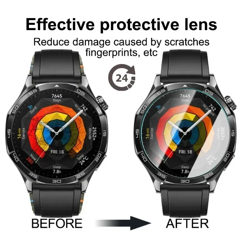 Huawei Watch GT 5 4 3 2 용 화면 보호대, GT3 Pro GT 러너, 강화 유리 스크래치 방지 필름 액세서리, 46mm, 41mm