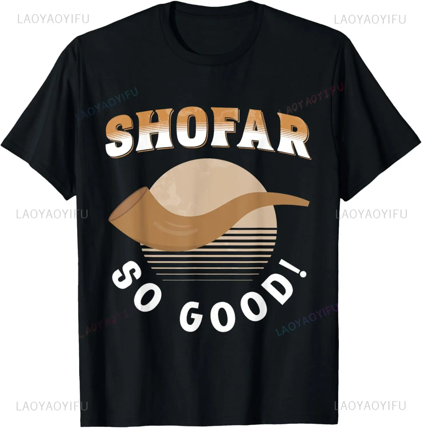 Funny Hashanah Shofar Jewish New Year T-Shirt Shofar So Good Printed Man Tshirt Casual Fashion Streetwear Short Sleeve Women Tee