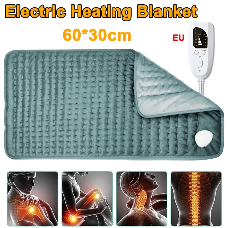 

Электрическая грелка 60x30 см, домашнее лечение, 6-скоростная грелка для физиотерапии, подушка, интеллектуальное постоянное одеяло, ЕС