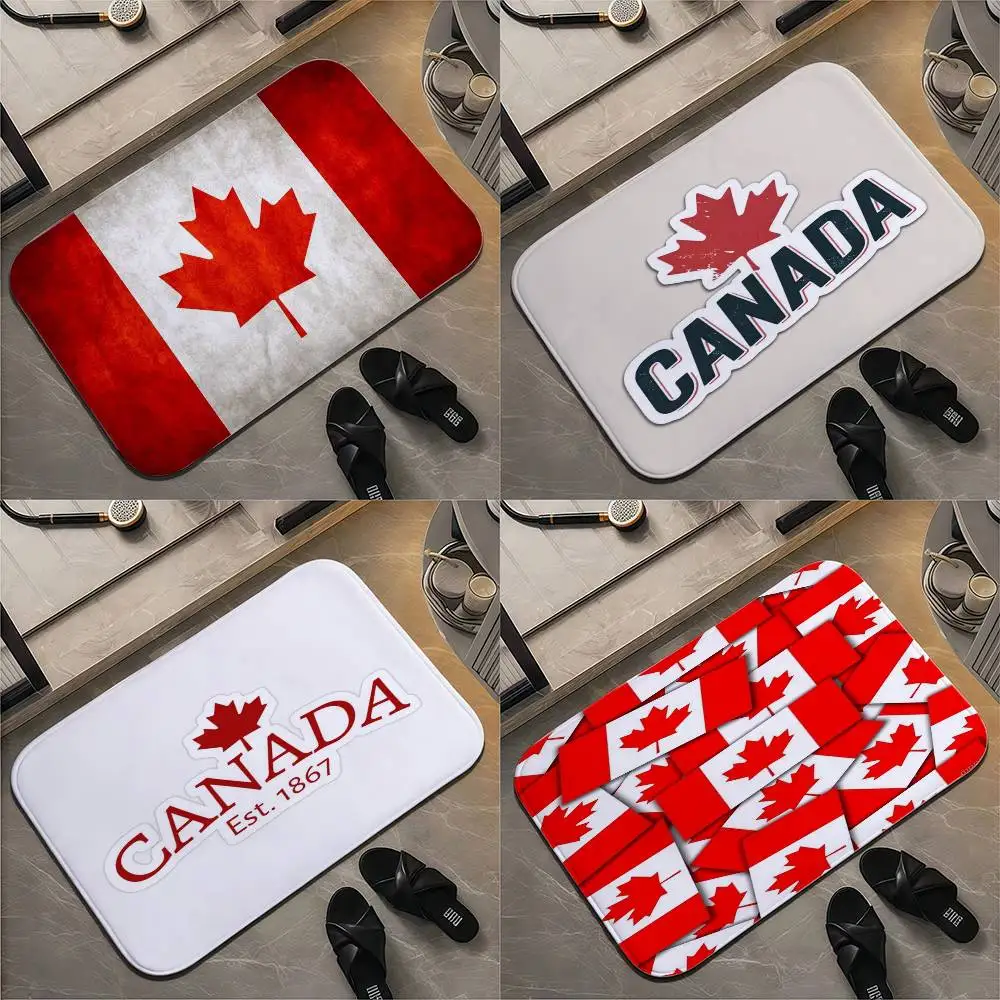 

The Flag Of Canada Floor Mat Printed Large Carpets Room And Bedroom Carpets Bathroom Anti Slip Door MATS Small Carpets