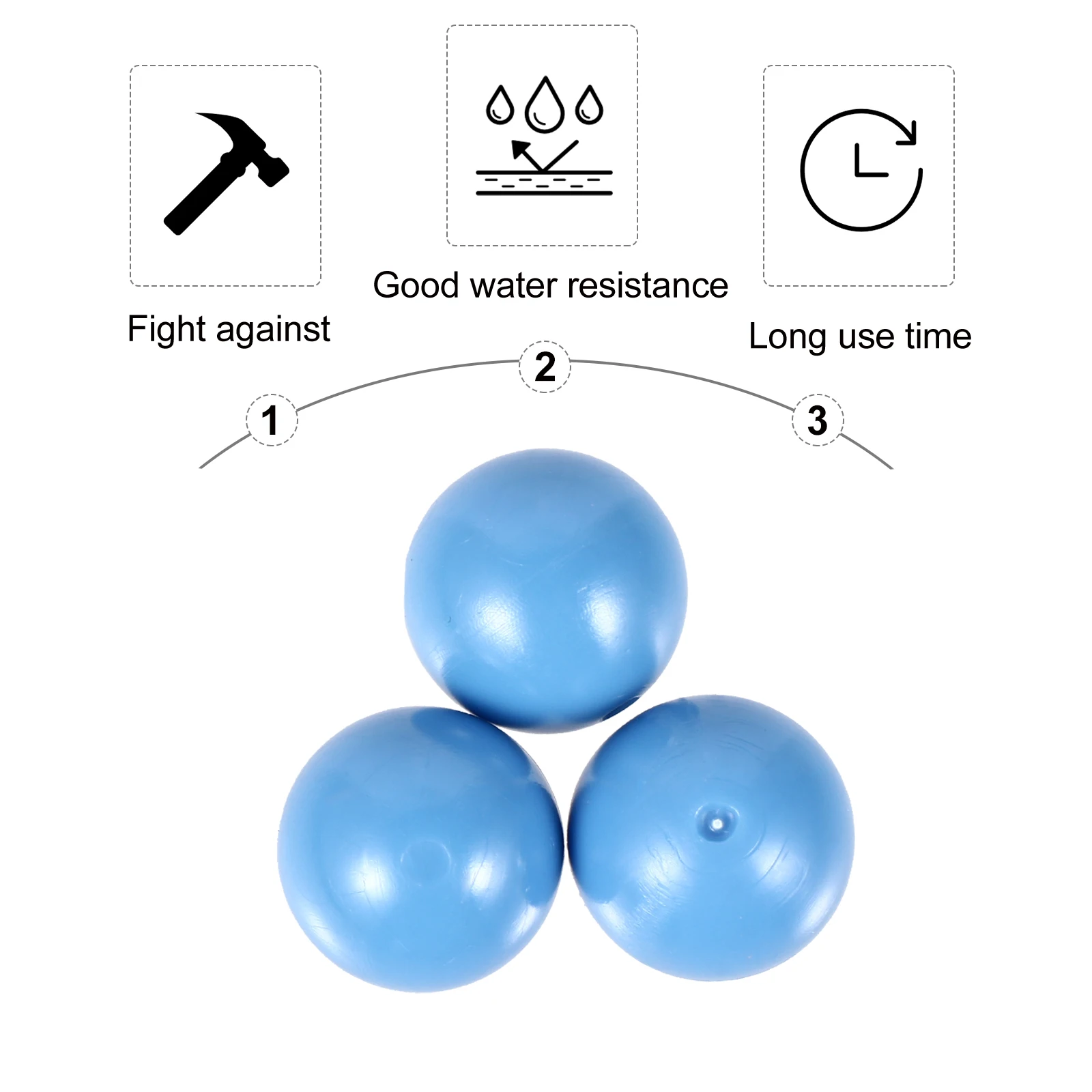 100pcs Colorful Plastic Balls 1.5cm Diameter Kids Toys Educational Supplies Counting Probability Montessori Math Aids