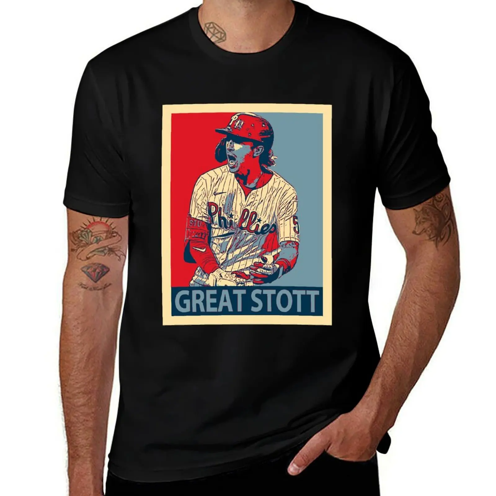 

Bryson Stott great stott T-Shirt All Match Basic Short Sleeve Top