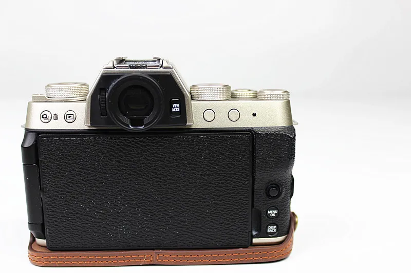 Kamera video tasche pu leder fall halbkörper basis schutz für fujifilm X-T200 fuji xt200 schützende öffnung boden abdeckung
