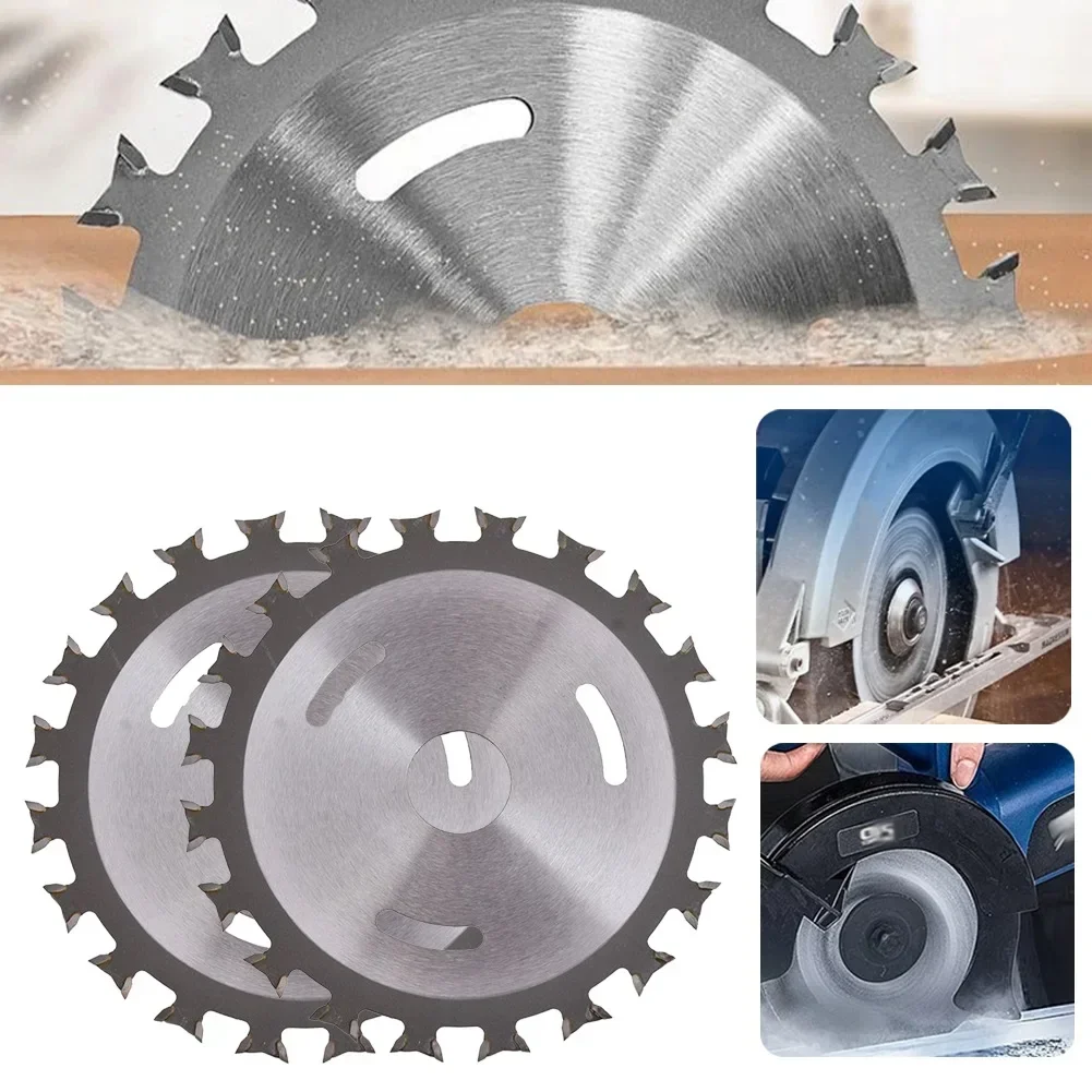 2pcs Double-Sided Circular Saw Blade 100mm Wood Cutting Disc Wheel Angle Grinder Saw Disc Alloy Steel Woodworking Cutting Blade