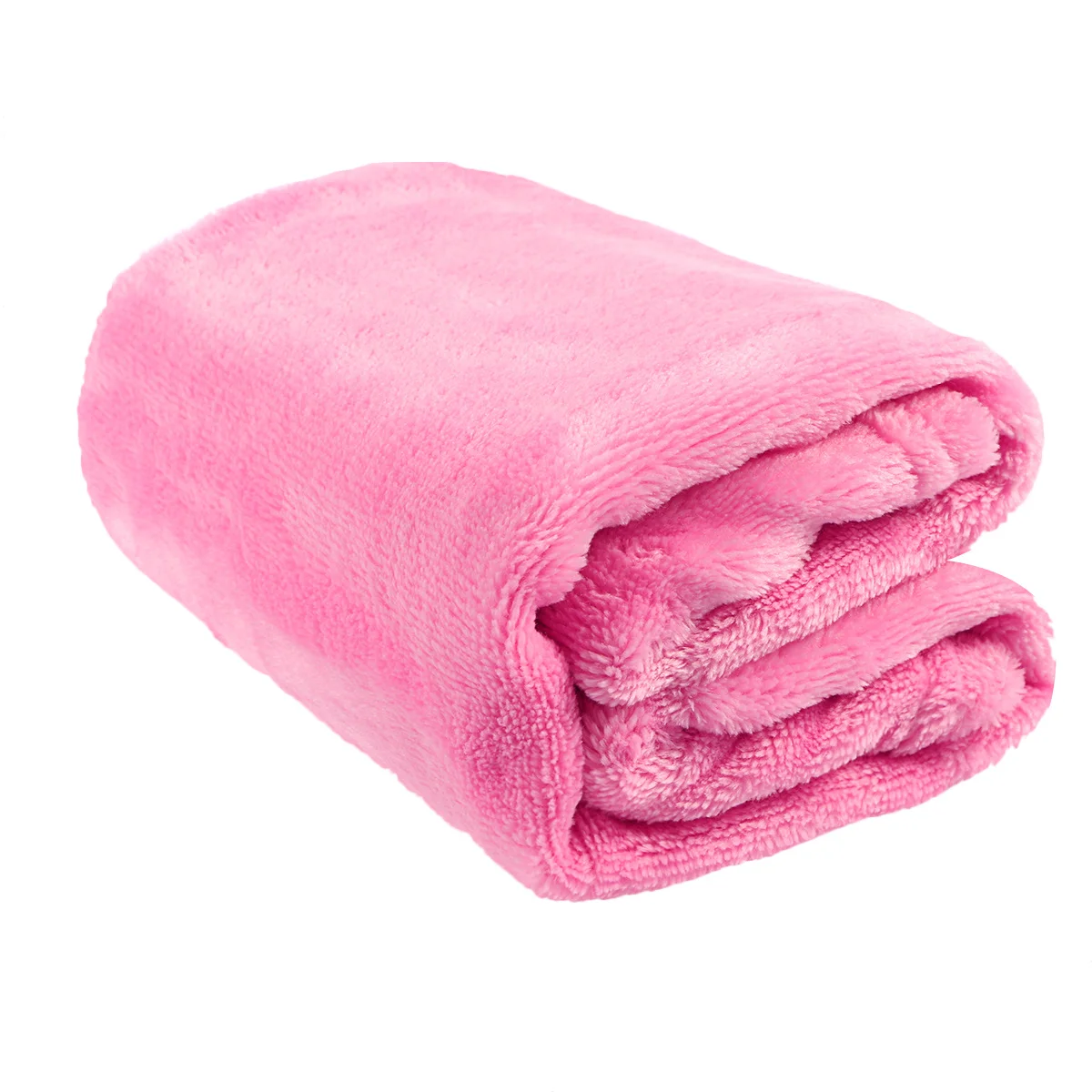 Flannel Fleece Pet Blanket Pink Solid Color Warm Soft Lightweight Premium Quality For Small Pets Bedding Blanket