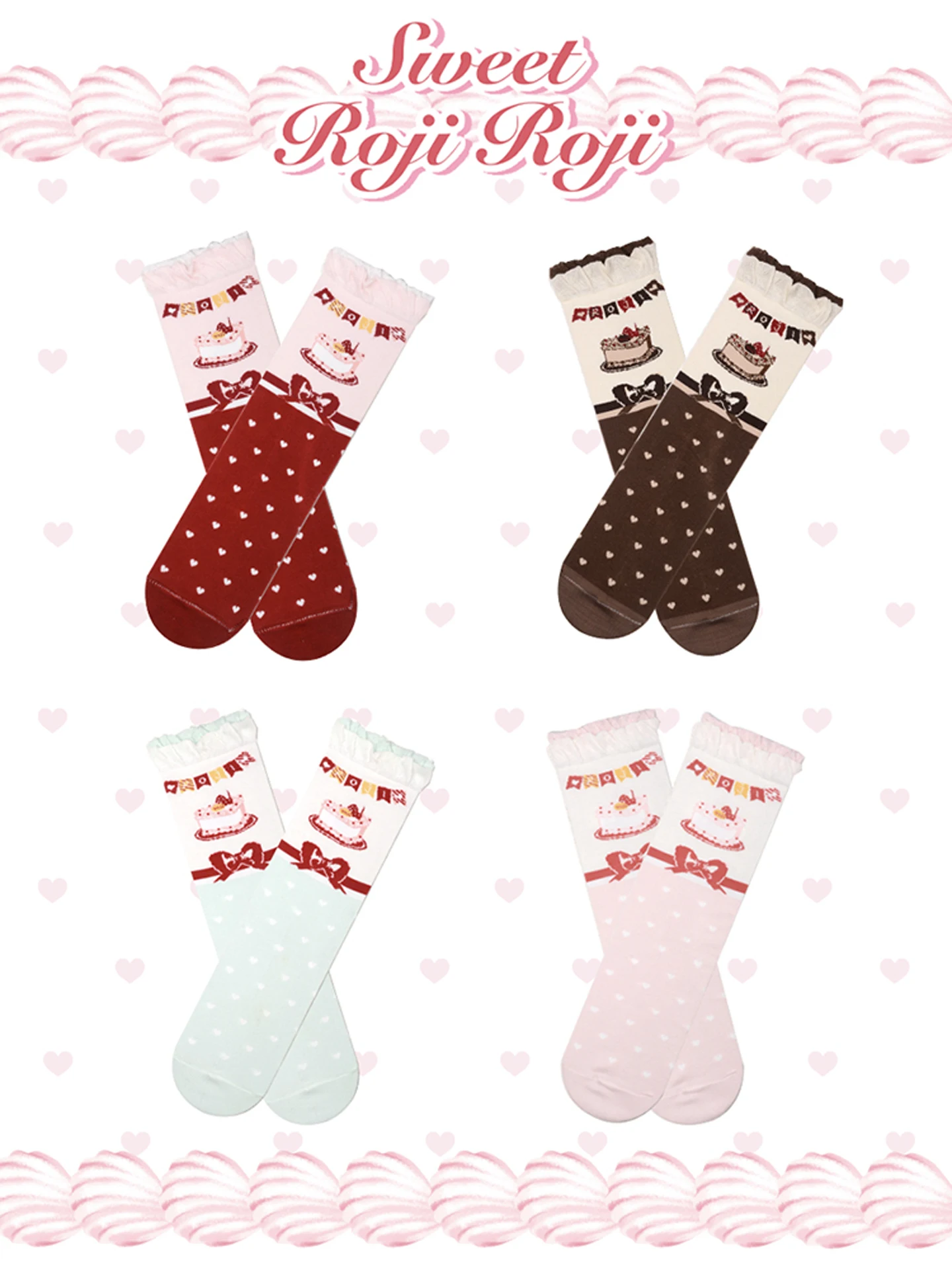 

Japanese Sweet Pure Cotton Lolita Sock Women's Autumn Warm Jk Uniform Medium Tube Socks Thick Cute Girl Socks Thin Leg Sock