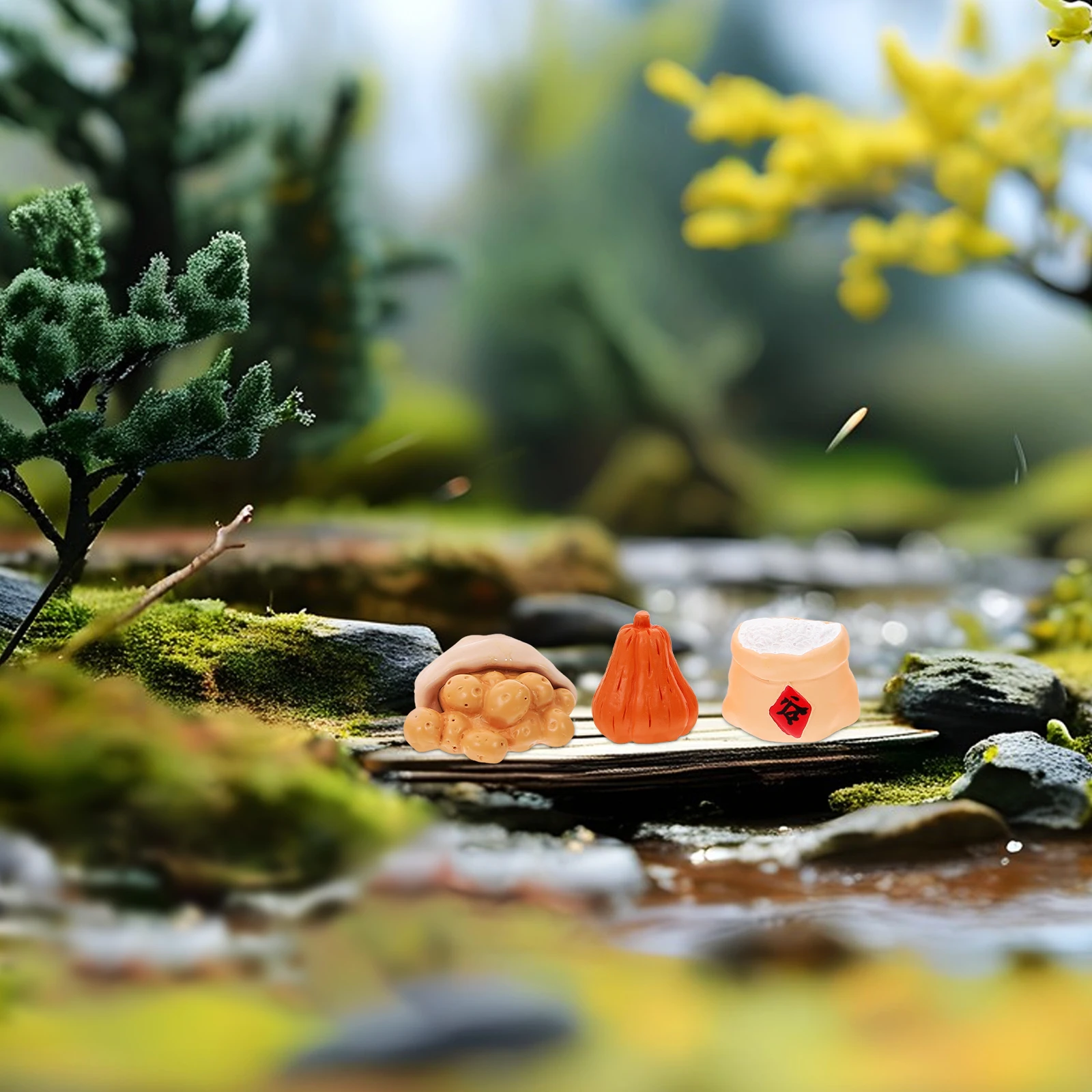 

6pcs Mini Fake Fruits Decorative Resin Accessories for Home Office DIY Crafts Kids Toys Faux Fruit Set Artificial Food Props