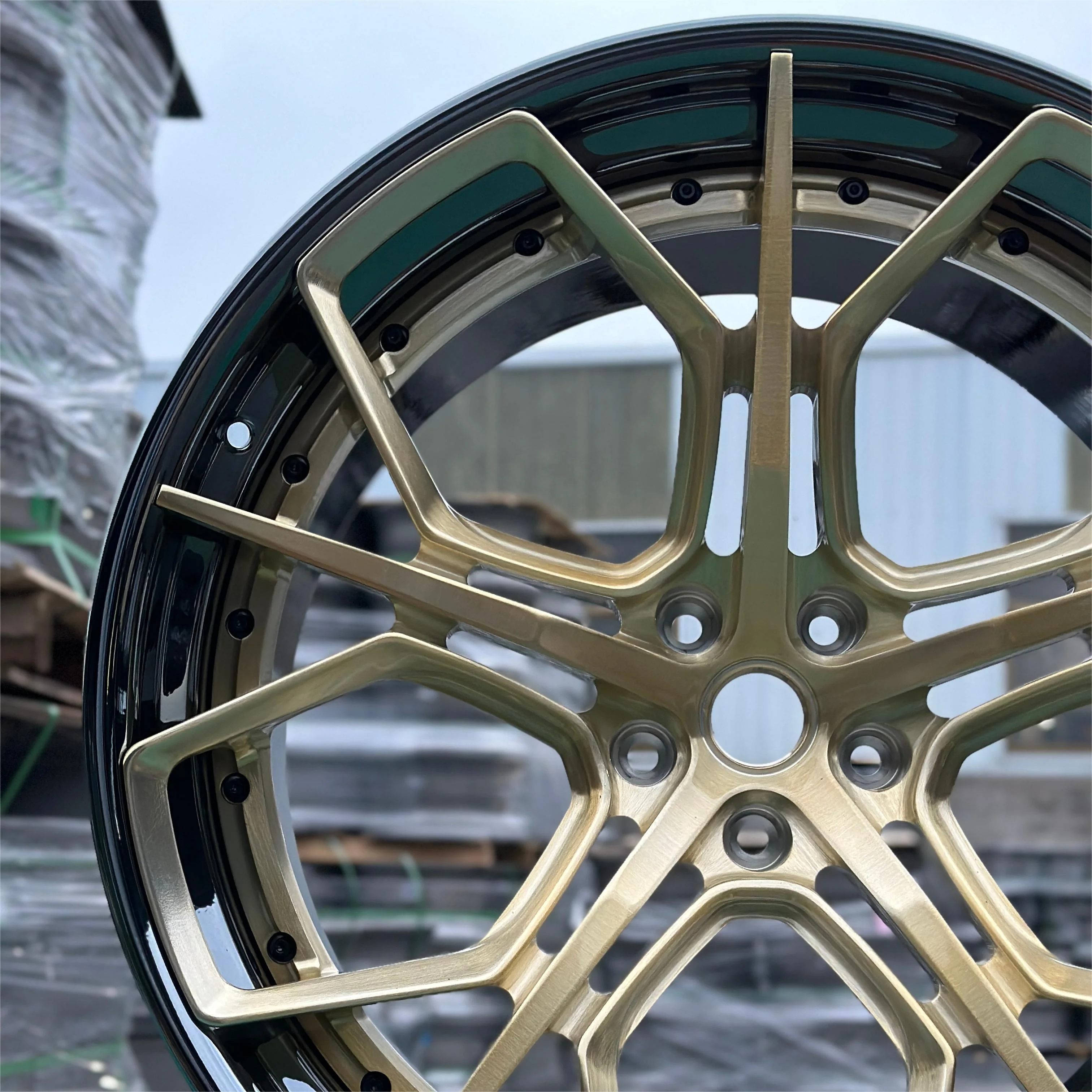 GVICHN Custom Forged Rims Deep Concave 6061-T6 Aluminum Alloy Two-piece Automobile Wheel Hub